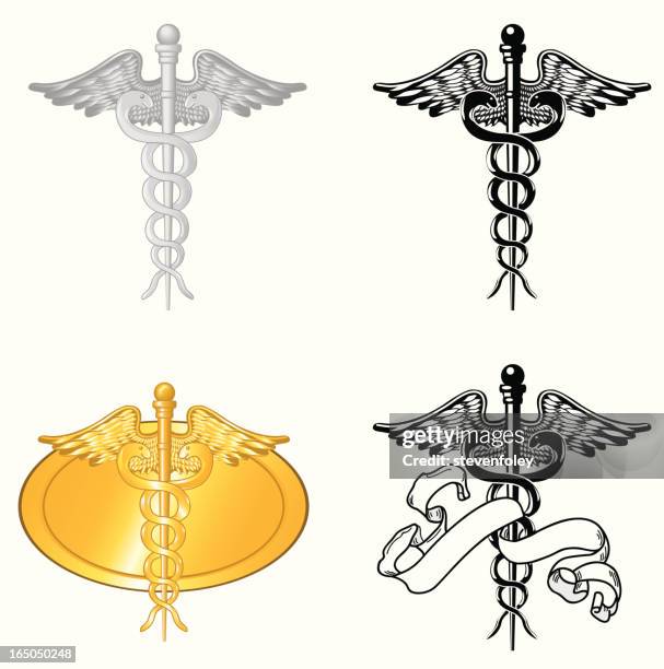 caduceus - caduceus stock illustrations