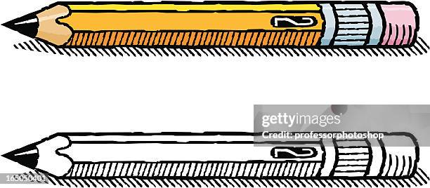 woodcut pencil - pencil shading stock illustrations