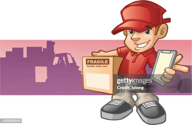 we deliver - baseball cap stock illustrations