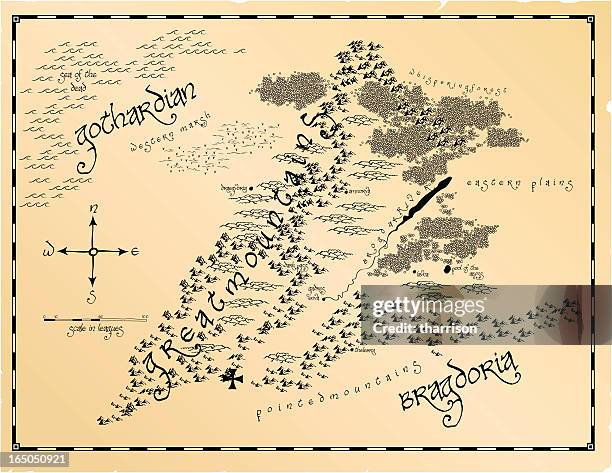 vector treasure map - finding treasure stock illustrations
