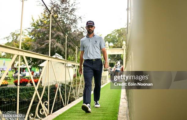 Kildare , Ireland - 7 September 2023; Billy Horschel of USA walks to the 16th green during day one of the Horizon Irish Open Golf Championship at The...