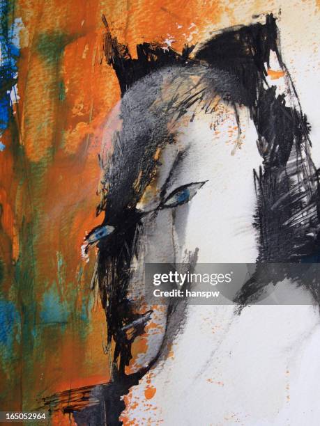 Abstract Wrapped Face 106 Abstract Face Paintings Stock Photos, High-Res Pictures, and Images ...