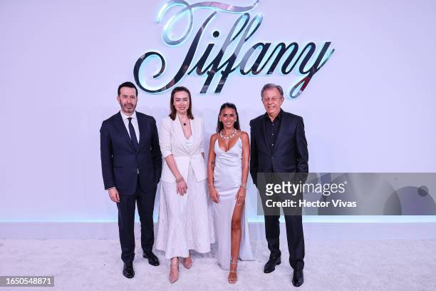 Christopher Kilaniotis, President Americas of Tiffany & Co, Samantha Trujillo, Managing Director Mexico of Tiffany & Co, Antonella Roccuzzo and...