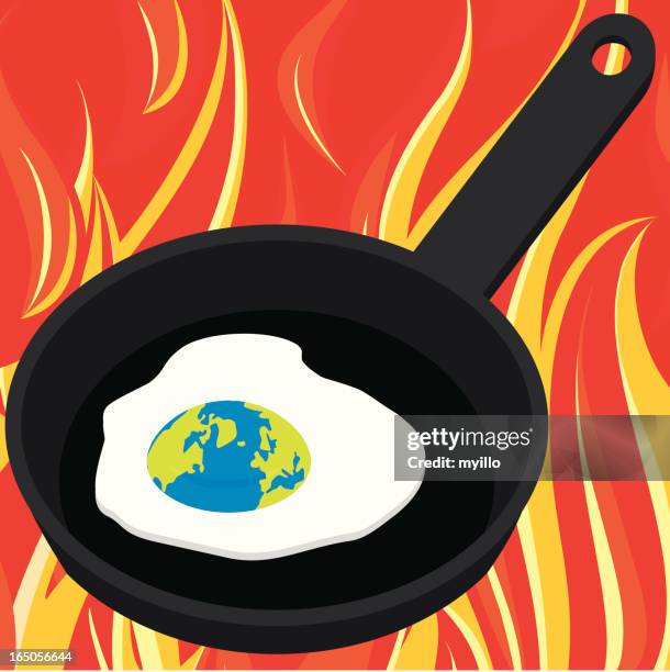 illustrations, cliparts, dessins animés et icônes de réchauffement de la planète œuf - cuisine du monde