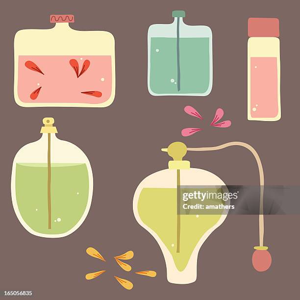 perfume - gasoline splash stock illustrations