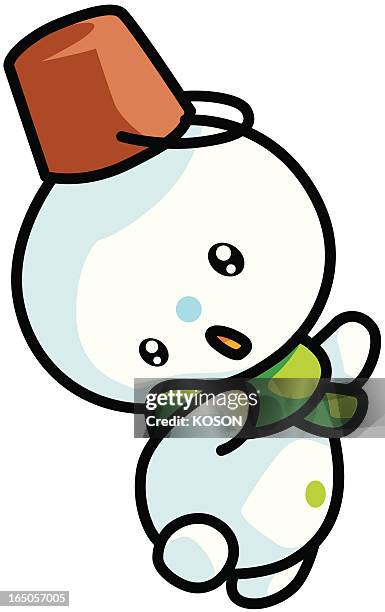 snowman - melted snowman stock illustrations