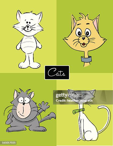 cats - persian cat stock illustrations