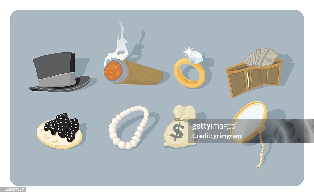 Chat Ensemble d'icônes de gros