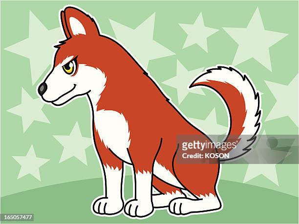 ilustraciones, imágenes clip art, dibujos animados e iconos de stock de perro de dibujos animados - husky