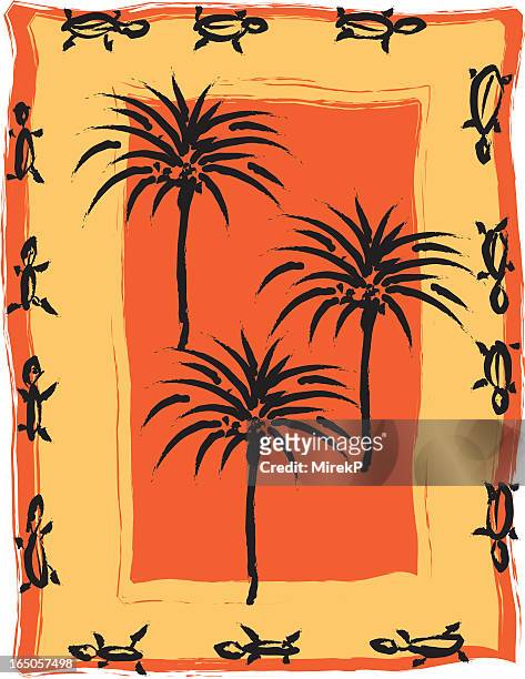 tropical motif - primitivism stock illustrations