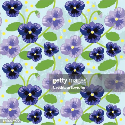 Repeating pansy tile Repeating pansy tile