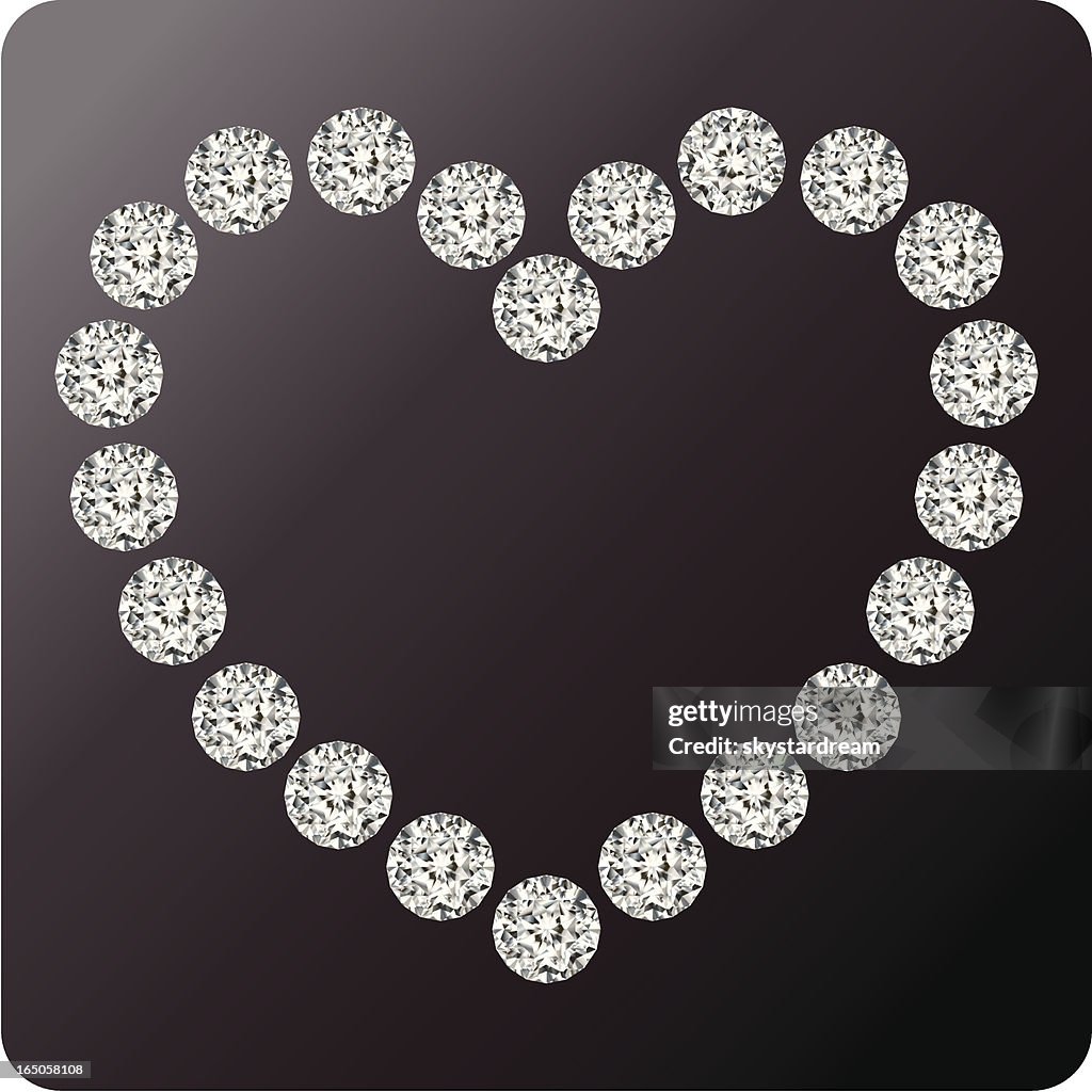 Heart Plot Diamond Diamond Heart High-Res Vector Graphic - Getty Images