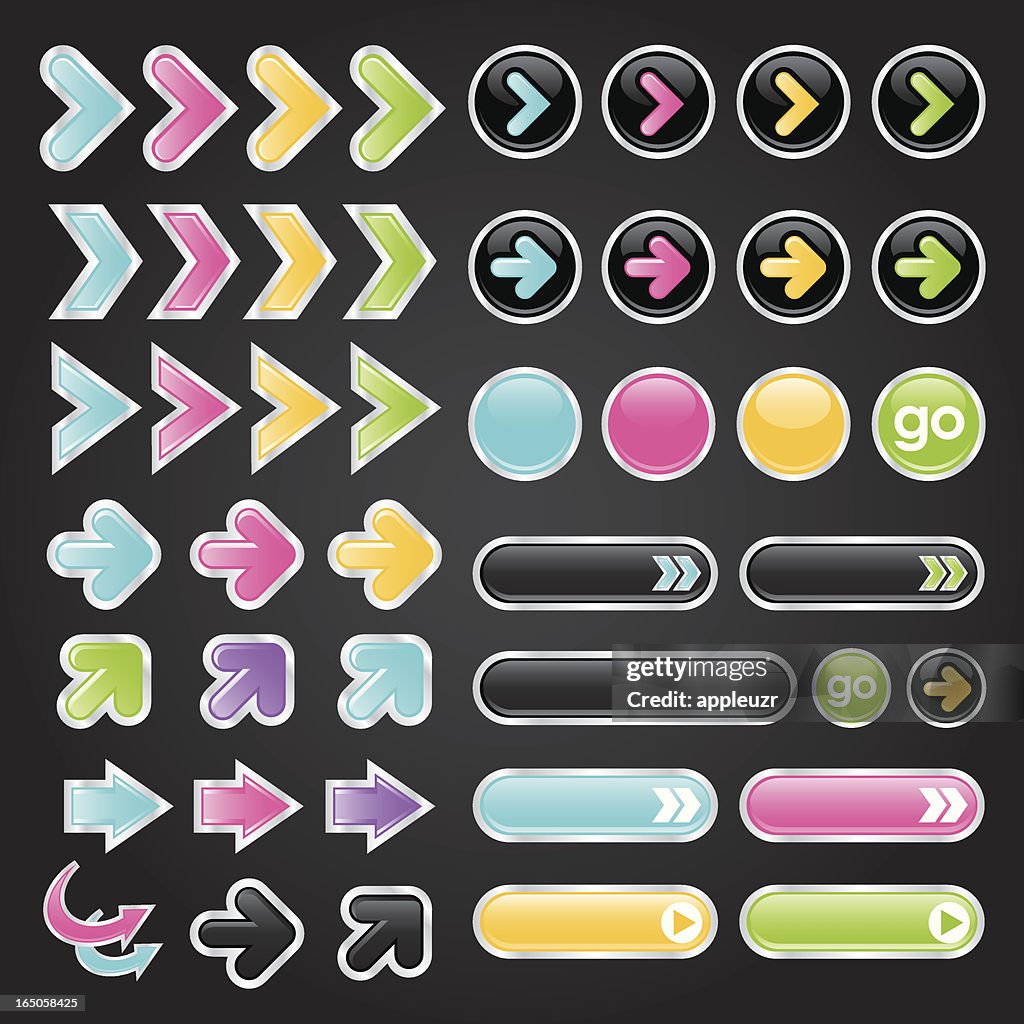 Arrows And Buttons High-Res Vector Graphic - Getty Images