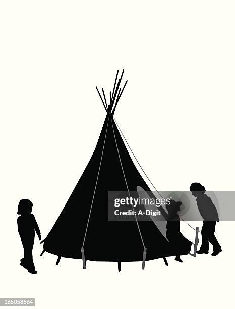 playingteepee - tipi stock-grafiken, -clipart, -cartoons und -symbole