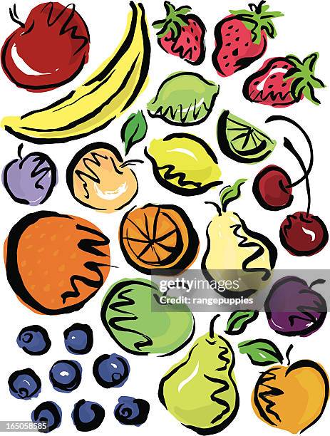 something fruity - pit mine stock illustrations