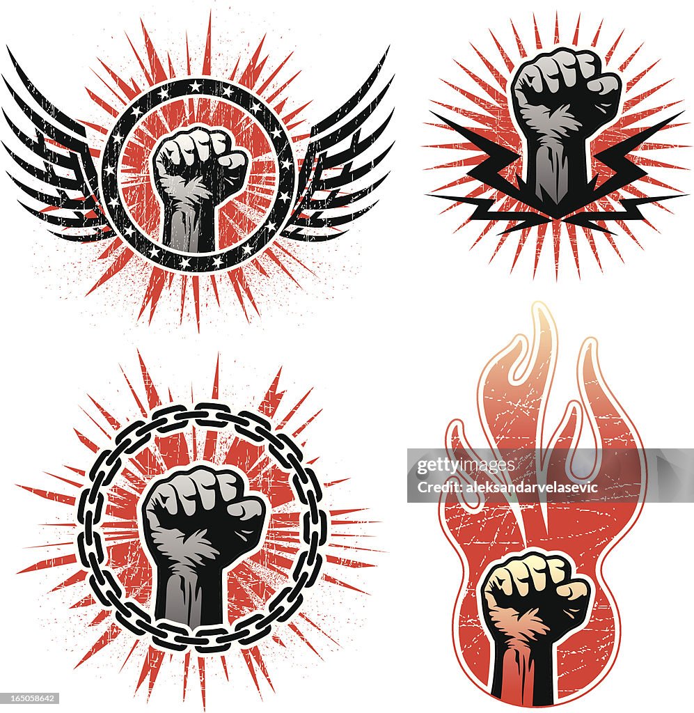 Fist emblems