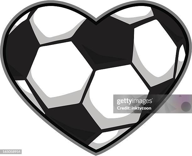 soccer love - football ball vector stock illustrations