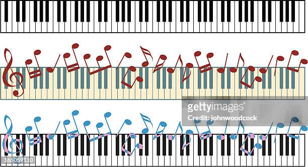 ピアノキーボード - ピアノ　鍵盤点のイラスト素材／クリップアート素材／マンガ素材／アイコン素材