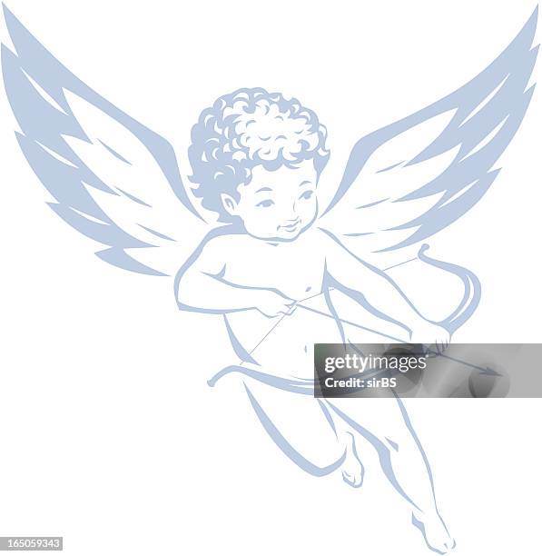 stockillustraties, clipart, cartoons en iconen met cupid - amor