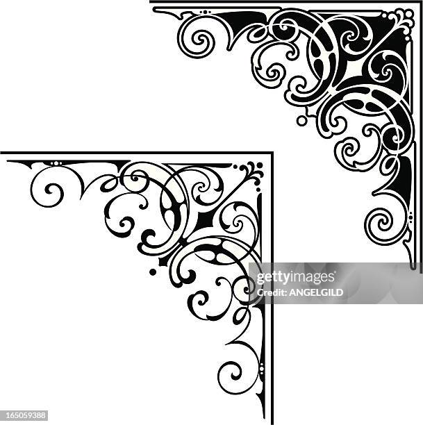 corner art design - corner stock illustrations