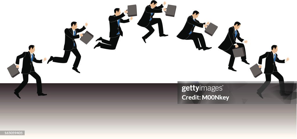 Businessman Jumping