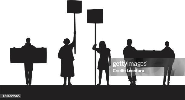 angry protestors - complaining stock illustrations