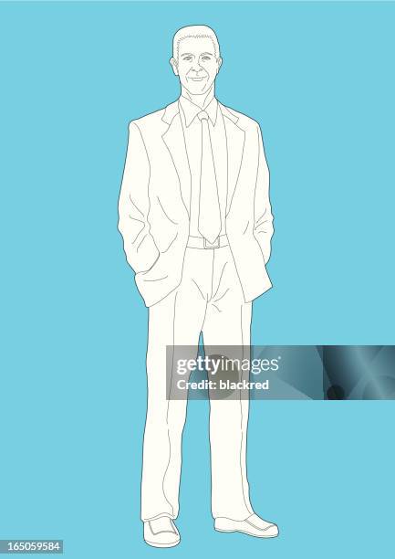 businessman - man smiling at camera stock illustrations