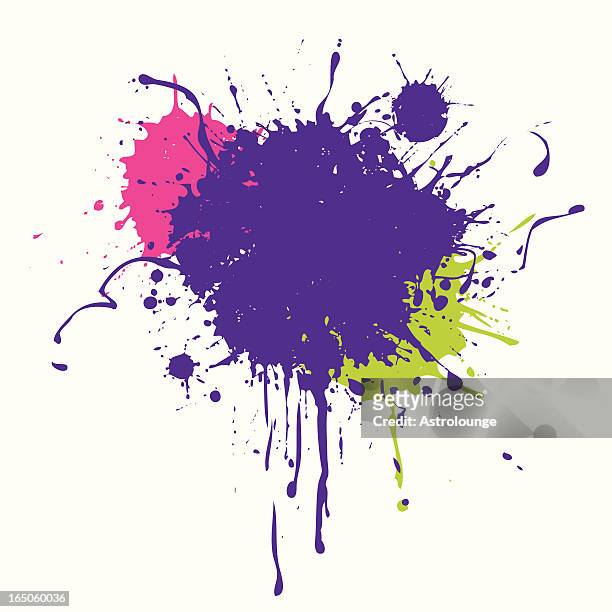 paint effect - action painting stock illustrations