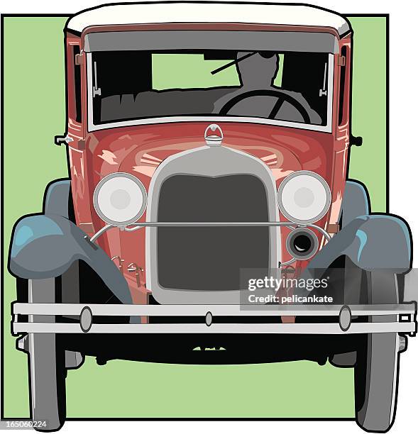 bildbanksillustrationer, clip art samt tecknat material och ikoner med antique car - antique car