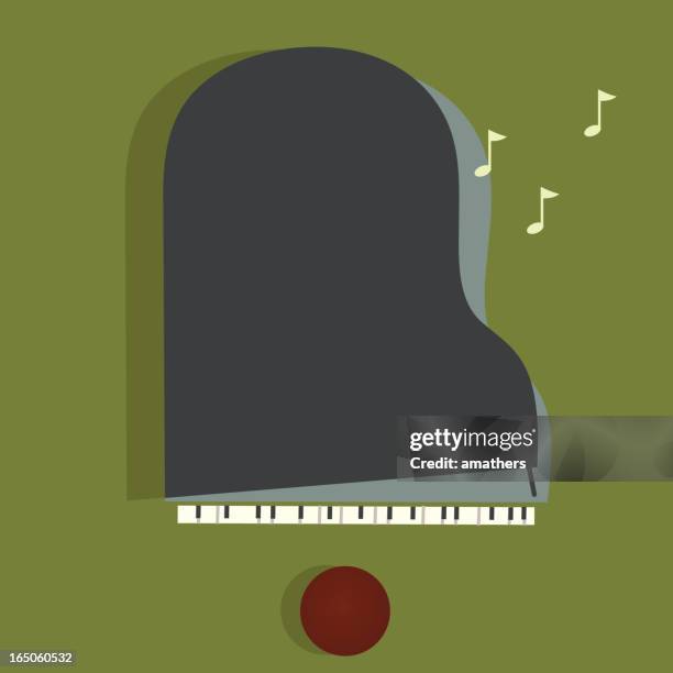 jazz piece - jazz piano stock illustrations