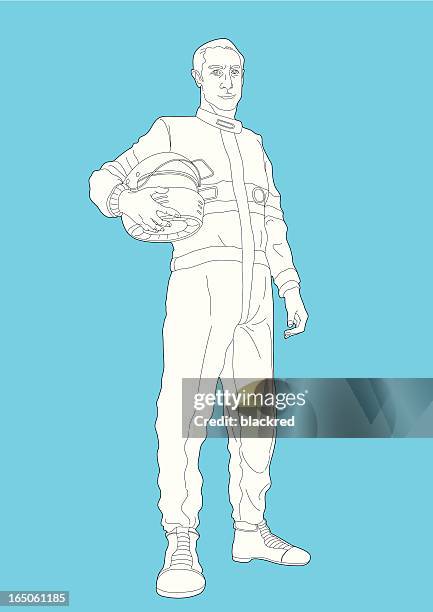 race car driver - race car driver stock illustrations