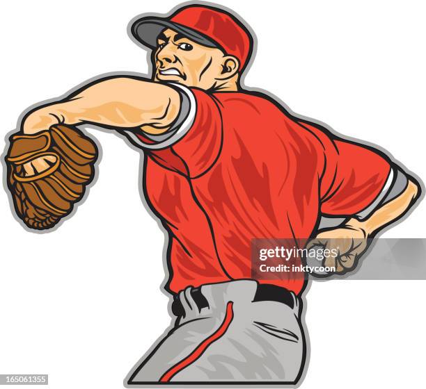 pitcher - baseball pitcher stock illustrations