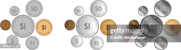 Us Coins High-Res Vector Graphic