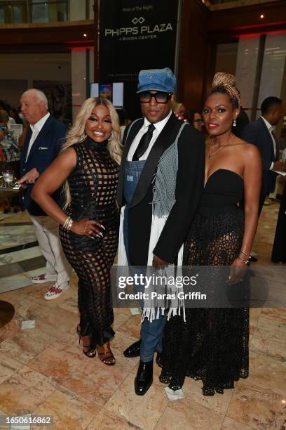 Phaedra Parks, Courtney Hammonds, and Marsha Archer attend 2023 Fashion Statement at Phipps Plaza on August 27, 2023 in Atlanta, Georgia.