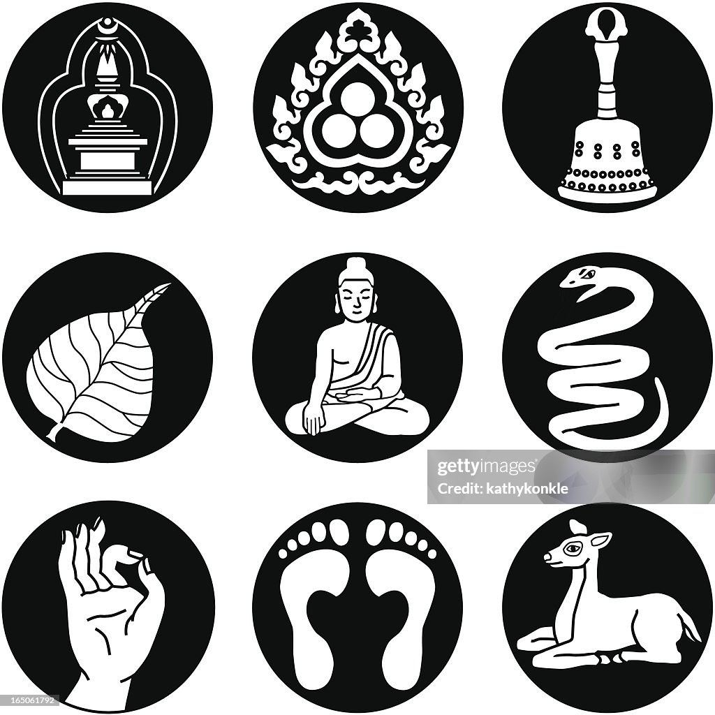 Buddhist icons reversed