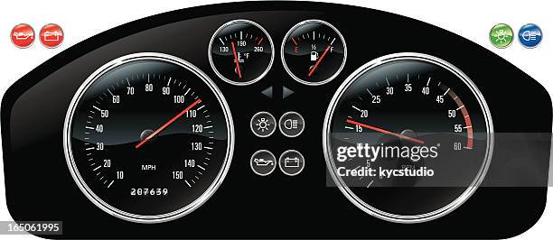 illustrated photo is a car dashboard - odometer 幅插畫檔、美工圖案、卡通及圖標