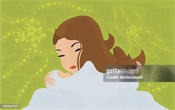 ilustrações, clipart, desenhos animados e ícones de recém-nascido - blanket texture