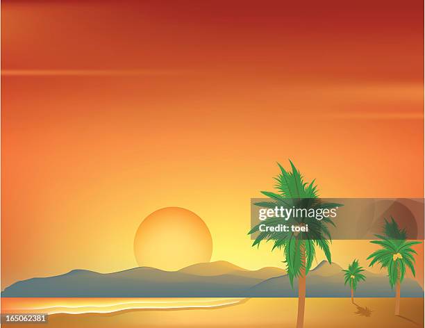 summer beach - boracay beach stock illustrations