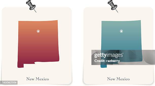 nerw mexico - new mexico state stock illustrations