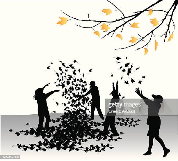 autumnfun - werfen stock-grafiken, -clipart, -cartoons und -symbole