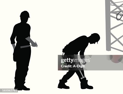 Construction And Hammer Vector Silhouette Construction And Hammer Vector Silhouette