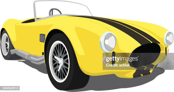 yellow shelby cobra - 細條紋 幅插畫檔、美工圖案、卡通及圖標