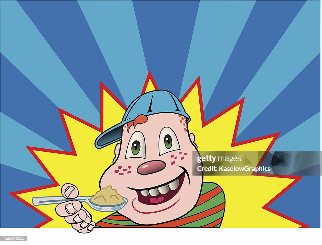 Child Eating Cereal