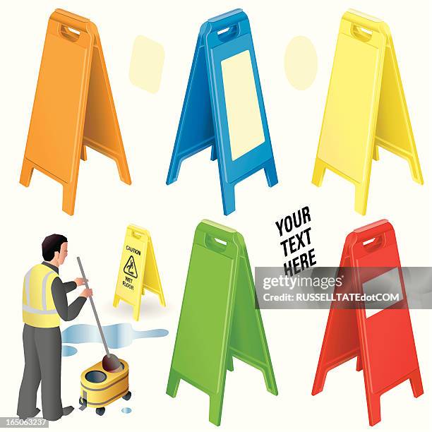 your text here - sign - garbage man stock illustrations