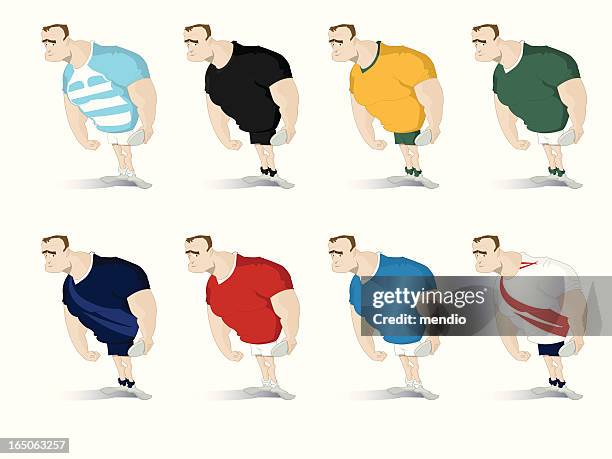 ilustraciones, imágenes clip art, dibujos animados e iconos de stock de copa mundial de rugby - rugby shirt