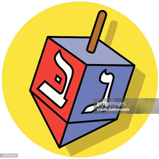 dreidel icon - dreidel stock illustrations