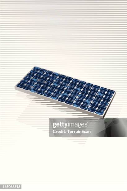 ilustrações de stock, clip art, desenhos animados e ícones de ilustração vetorial de painel solar fotovoltaica - silicone