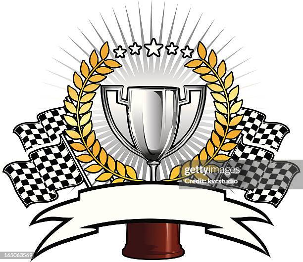 racing cup - cup awards gala stock illustrations