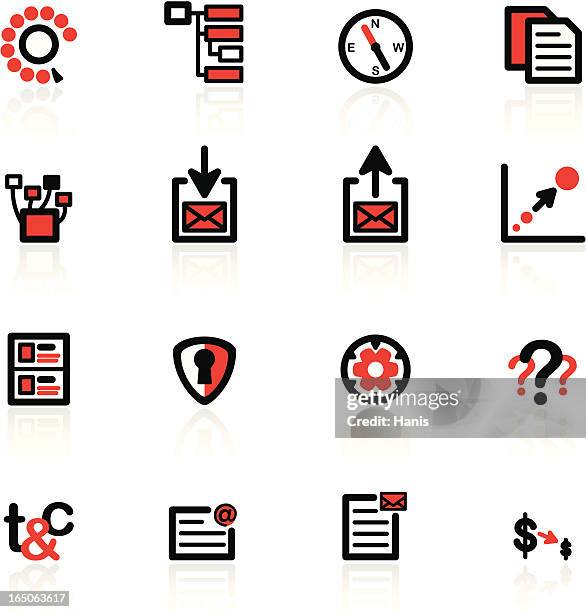 web icons series - terms and conditions stock illustrations