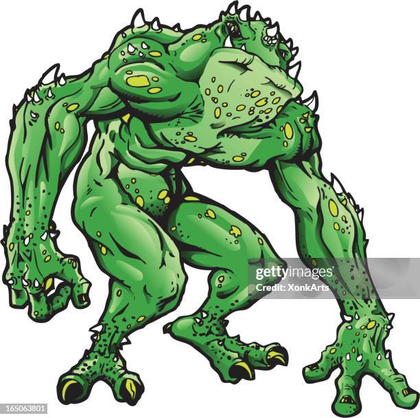 toad monster - toad stock illustrations